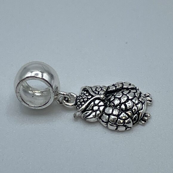 925 Sterling Silver IBB Owl European Charm Dangle Boho Statement Timeless - Picture 4 of 7